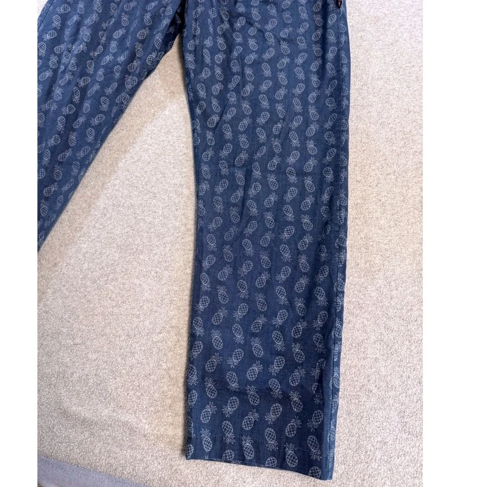 English Laundry Pajama‎ Pants Mens Large Blue Pineapple Print Lounge Sleepwear